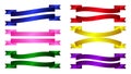 Ribbons, Set of colorful Ribbon Royalty Free Stock Photo