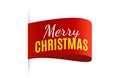 Merry Christmas Tag isolated. Vector Royalty Free Stock Photo