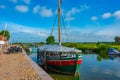 Ribe, Denmark, June 17, 2022: Johanne Dan boat at Danish town Ri