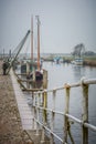 Ribe, Denmark - river harbor Royalty Free Stock Photo