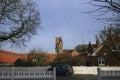 Ribe town sky blue skyline Royalty Free Stock Photo