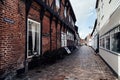 Ribe, a town in Denmark. Royalty Free Stock Photo