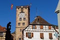 Old butchers tower in the medieval town of RibeauvillÃÂ©