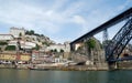 Ribeira, Bridge and Douro river(Porto,Portugal) Royalty Free Stock Photo