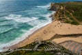 Ribeira de Ilhas Beach in Ericeira Portugal. Royalty Free Stock Photo