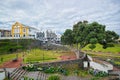 Park in Ribeira Grande town, Sao Miguel island, Azores, Portugal Royalty Free Stock Photo