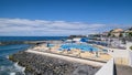 Swimming pool in Ribeira Grande town, Sao Miguel island, Azores, Portugal Royalty Free Stock Photo
