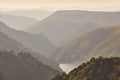 Ribeira sacra landscape and river Sil banks. Santo Estevo dam Royalty Free Stock Photo