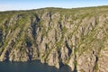 Ribeira sacra panoramic landscape. Pedome viewpoint, river Sil canyon. Galicia