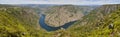 Ribeira sacra panoramic landscape. Vilouxe viewpoint, river Sil canyon. Galicia