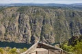 Ribeira sacra route. Viewpoint over the sil river canyon. Galicia