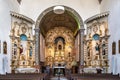 Ribeirao, Brazil - Dec 23, 2023: Interior of Nossa Senhora da Lapa Church at Ribeirao da Ilha, Florianopolis, Brazil