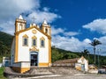 Ribeirao, Brazil - Dec 23, 2023: Nossa Senhora da Lapa Church at Ribeirao da Ilha, Florianopolis, Brazil