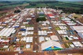 Aerial view of Agrishow, International Trade Fair of Agricultural Technology taking place in Ribeirao Preto