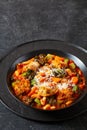 ribollita, italian soup with bread, beans, veggies