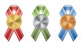 Ribon medals set.