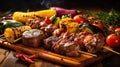 ribs barbecued bbq food Royalty Free Stock Photo