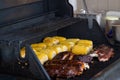 Ribs and Corn on the BBQ