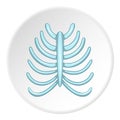 Ribs icon, cartoon style Royalty Free Stock Photo