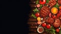 ribs meal bbq food Royalty Free Stock Photo