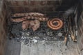 Ribs, roast beef and chorizos