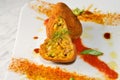 Rice arancini, traditional Sicilian meatballs