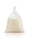 Rice bag isolated on white background Royalty Free Stock Photo