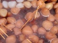 Rice balls boiling Royalty Free Stock Photo