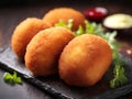 Rice balls sicilian street food Ai Generated