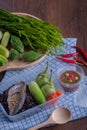 rice berry fried mackere Shrimp-paste sauce and vegetable boxset