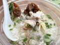 rice boiled with chicken and pork Royalty Free Stock Photo