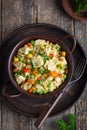 Rice with chicken and vegetables