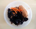 Rice with Chicken Wings and Black Fungus