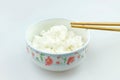 Rice and chopsticks Royalty Free Stock Photo