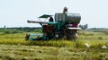 Rice combine harveste Royalty Free Stock Photo