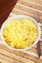 Rice cooked with kurkuma Royalty Free Stock Photo