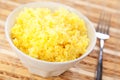 Rice cooked with kurkuma Royalty Free Stock Photo