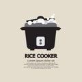 Rice Cooker Symbol Logo Vector