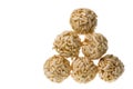 Rice Cracker Balls Isolated