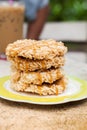 Rice Cracker (Khao Tan) is the thai dessert Royalty Free Stock Photo