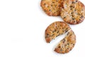 Rice Crackers With Black Sesame Seeds Royalty Free Stock Photo