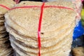 Rice crackers s are for sale in a local market in Vietnam Royalty Free Stock Photo