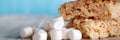 Rice Crispy Treat With Marshmallows Royalty Free Stock Photo