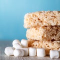 Rice Crispy Treat With Marshmallows Royalty Free Stock Photo