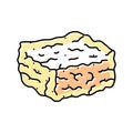 rice crispy treats food snack color icon vector illustration