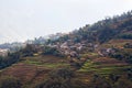 Rice field terraces at central Nepal Royalty Free Stock Photo