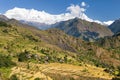 Rice field under Dhaulagiri Himal