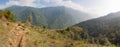 Rice fields on the Annapurna Base Camp Trek, Nepal Royalty Free Stock Photo