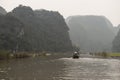 Rice fields and river. Nimh Binh, Vietnam.