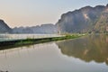 Rice fields. Tam Coc. Ninh Binh. Vietnam Royalty Free Stock Photo